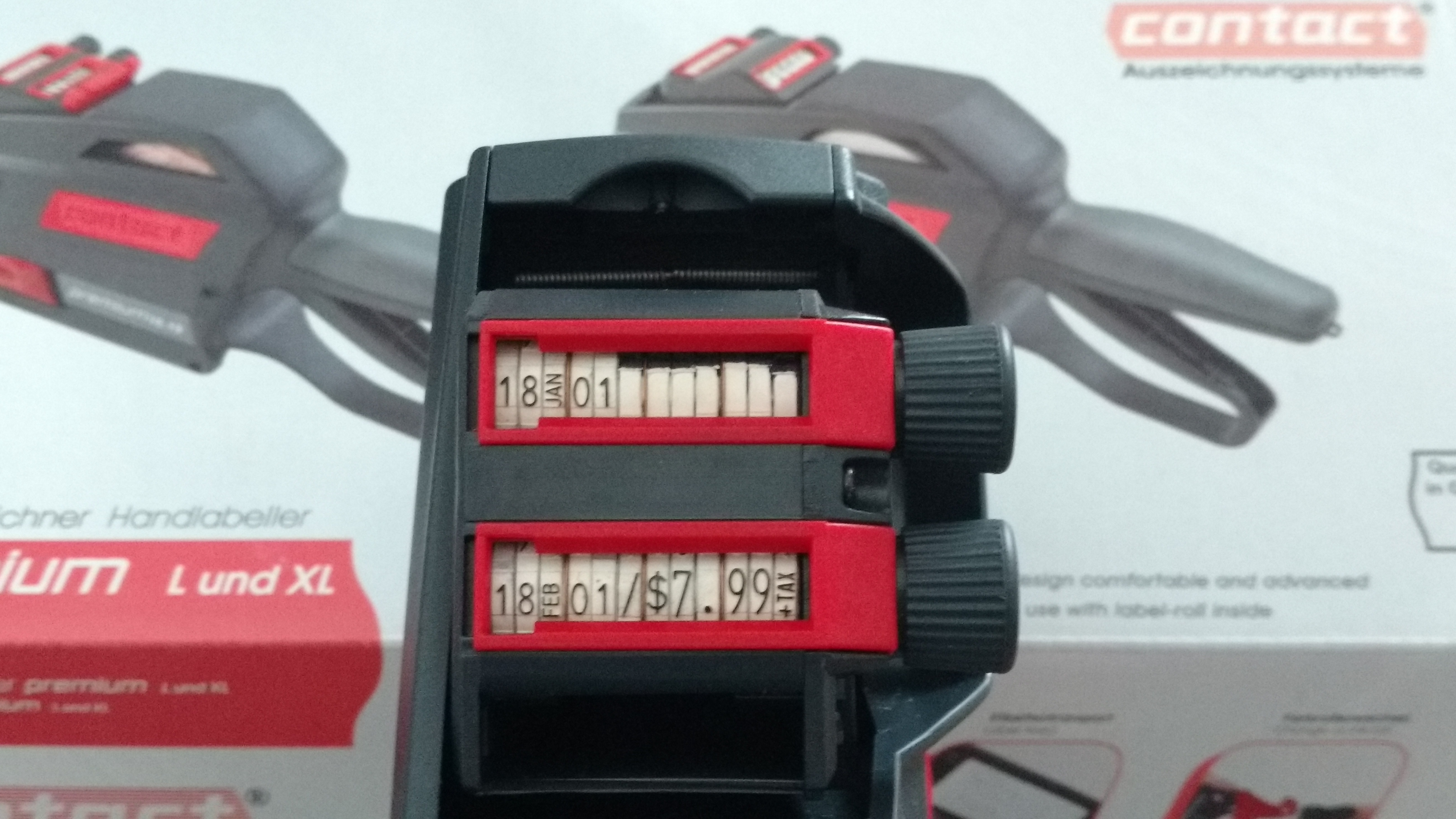 &Eacute;TIQUETEUSE CONTACT PREMIUM 37-12-12 MEILLEUR AVANT/ MEILLEUR AVANT (utilise des &eacute;tiquettes 37-19)